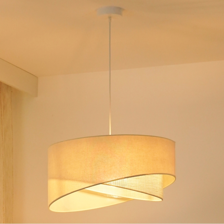 Brilagi - LED Hanglamp aan een koord LYRA 1xE27/15W/230V crème