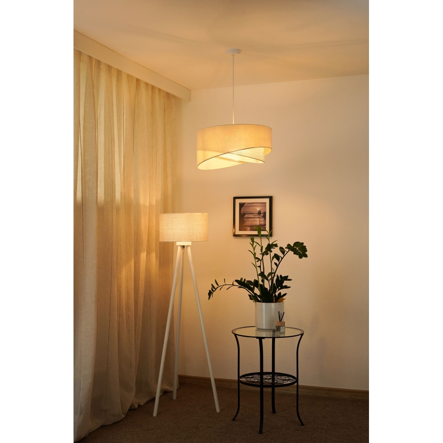 Brilagi - LED Hanglamp aan een koord LYRA 1xE27/15W/230V crème