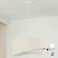 Brilagi - LED Hanglamp aan een koord LYRA 1xE27/15W/230V crème/wit