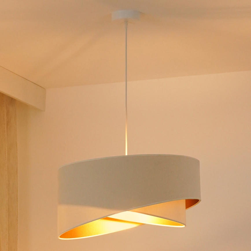 Brilagi - LED Hanglamp aan een koord LYRA 1xE27/15W/230V crème/wit