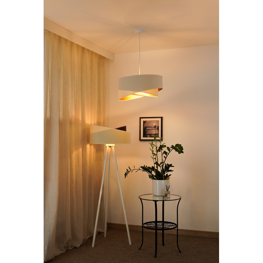 Brilagi - LED Hanglamp aan een koord LYRA 1xE27/15W/230V crème/wit