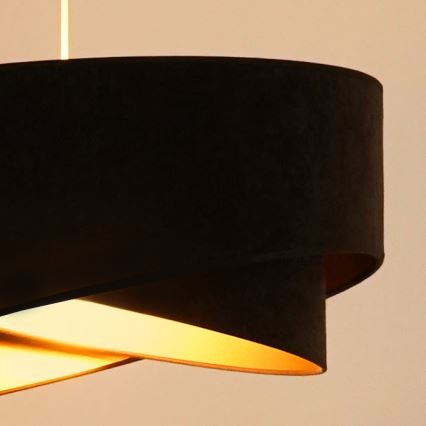 Brilagi - LED Hanglamp aan een koord LYRA 1xE27/15W/230V donkerbruin/goud