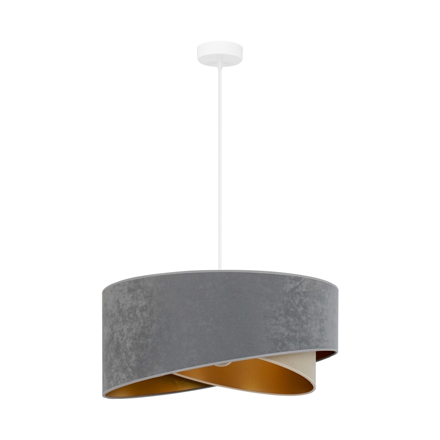 Brilagi - LED Hanglamp aan een koord LYRA 1xE27/15W/230V grijs/beige/goud