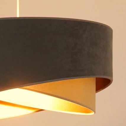Brilagi - LED Hanglamp aan een koord LYRA 1xE27/15W/230V grijs/beige/goud