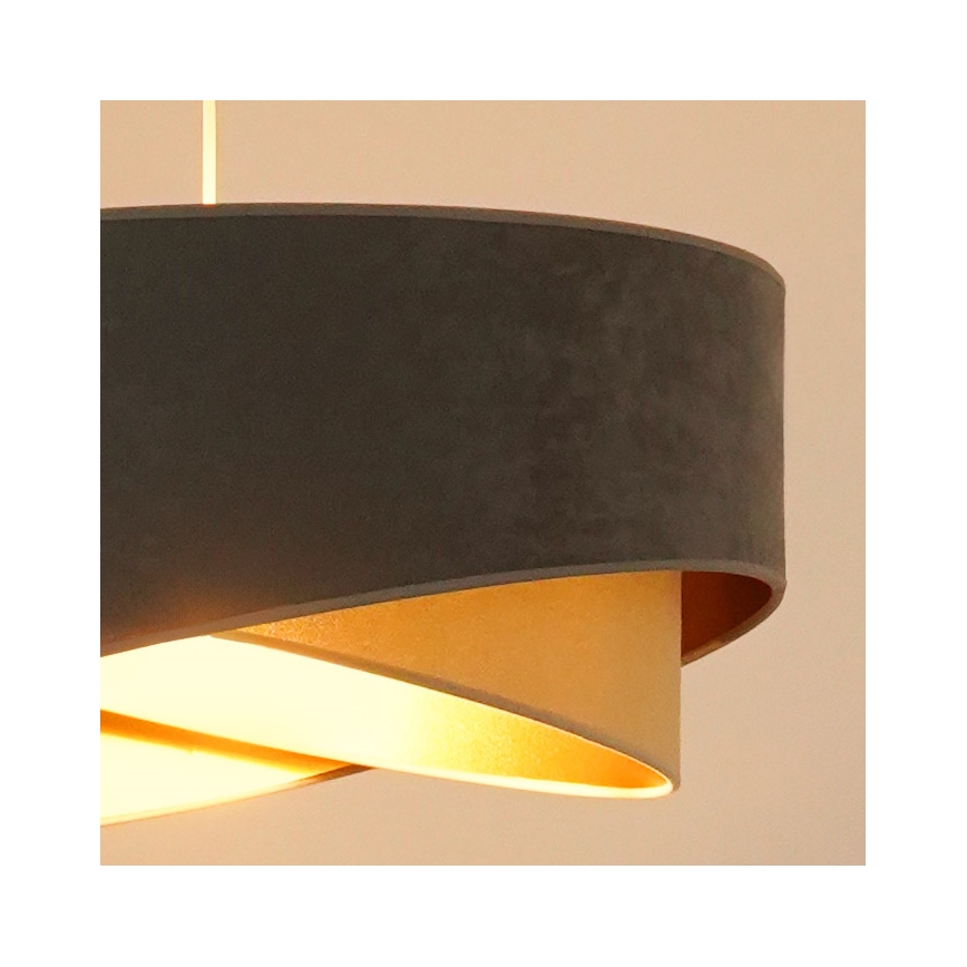 Brilagi - LED Hanglamp aan een koord LYRA 1xE27/15W/230V grijs/beige/goud