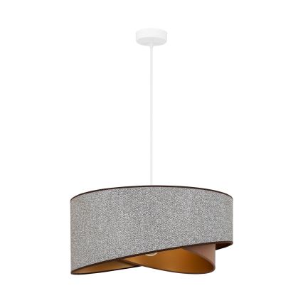 Brilagi - LED Hanglamp aan een koord LYRA 1xE27/15W/230V grijs/crème/goud