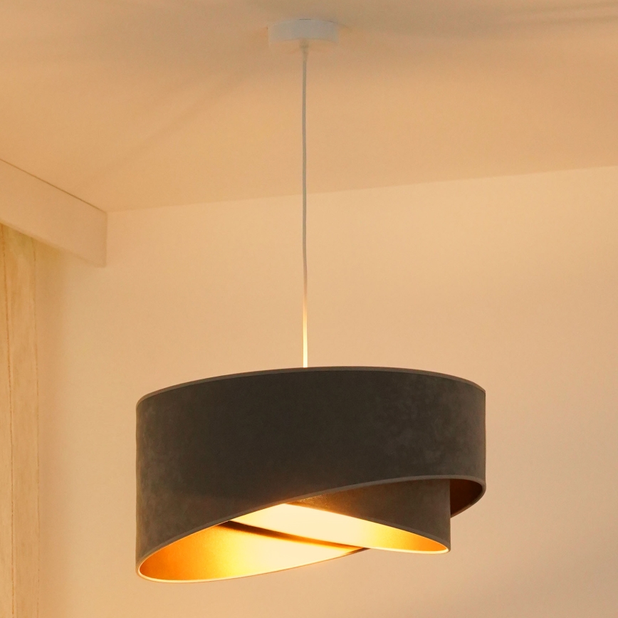 Brilagi - LED Hanglamp aan een koord LYRA 1xE27/15W/230V grijs/goud
