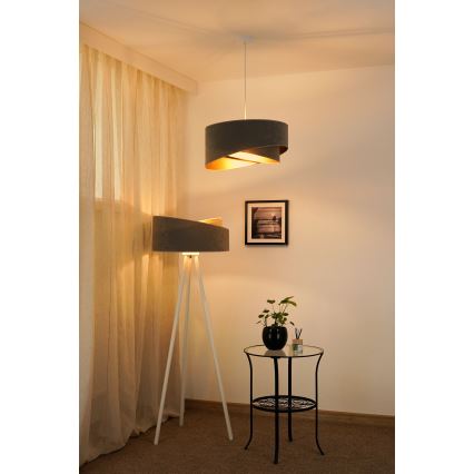 Brilagi - LED Hanglamp aan een koord LYRA 1xE27/15W/230V grijs/goud