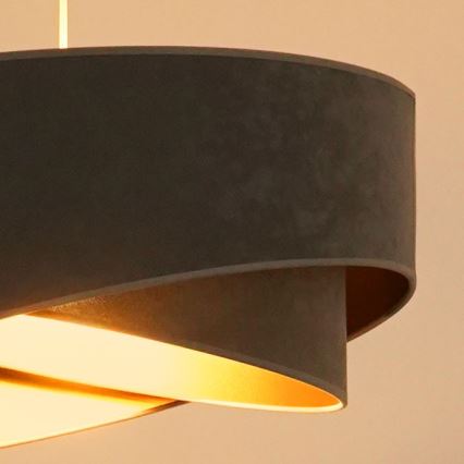 Brilagi - LED Hanglamp aan een koord LYRA 1xE27/15W/230V grijs/goud