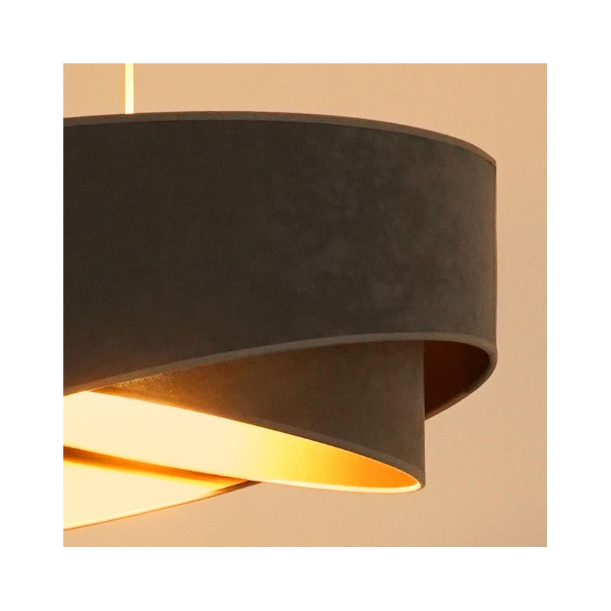Brilagi - LED Hanglamp aan een koord LYRA 1xE27/15W/230V grijs/goud
