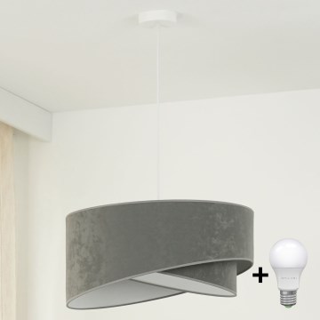 Brilagi - LED Hanglamp aan een koord LYRA 1xE27/15W/230V grijs/wit