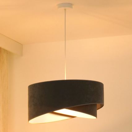 Brilagi - LED Hanglamp aan een koord LYRA 1xE27/15W/230V grijs/wit