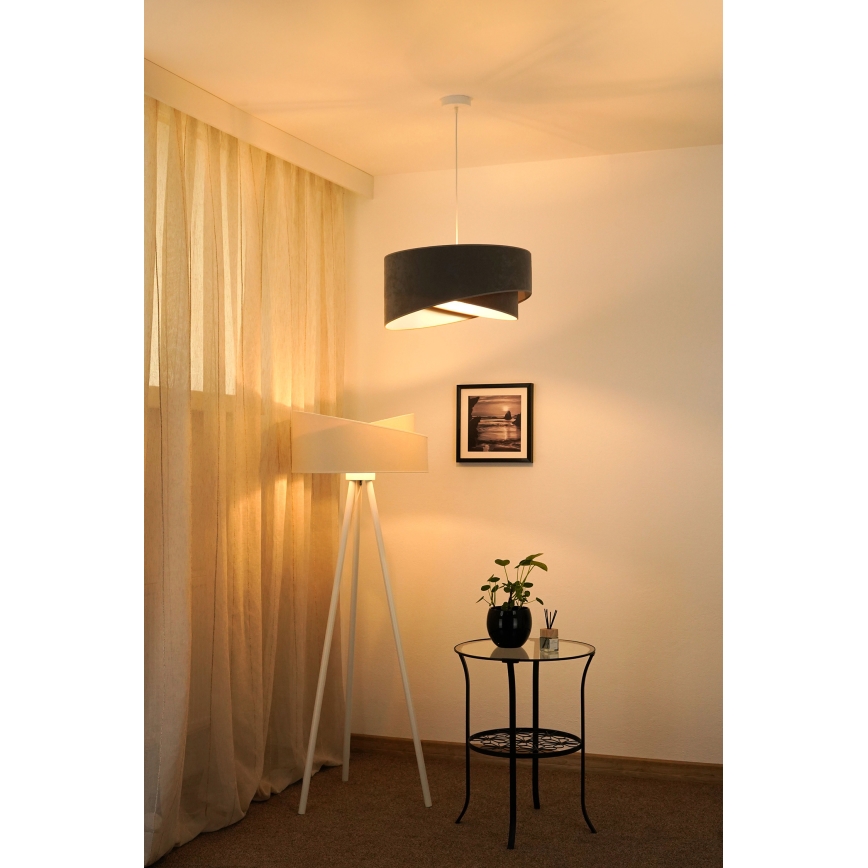 Brilagi - LED Hanglamp aan een koord LYRA 1xE27/15W/230V grijs/wit