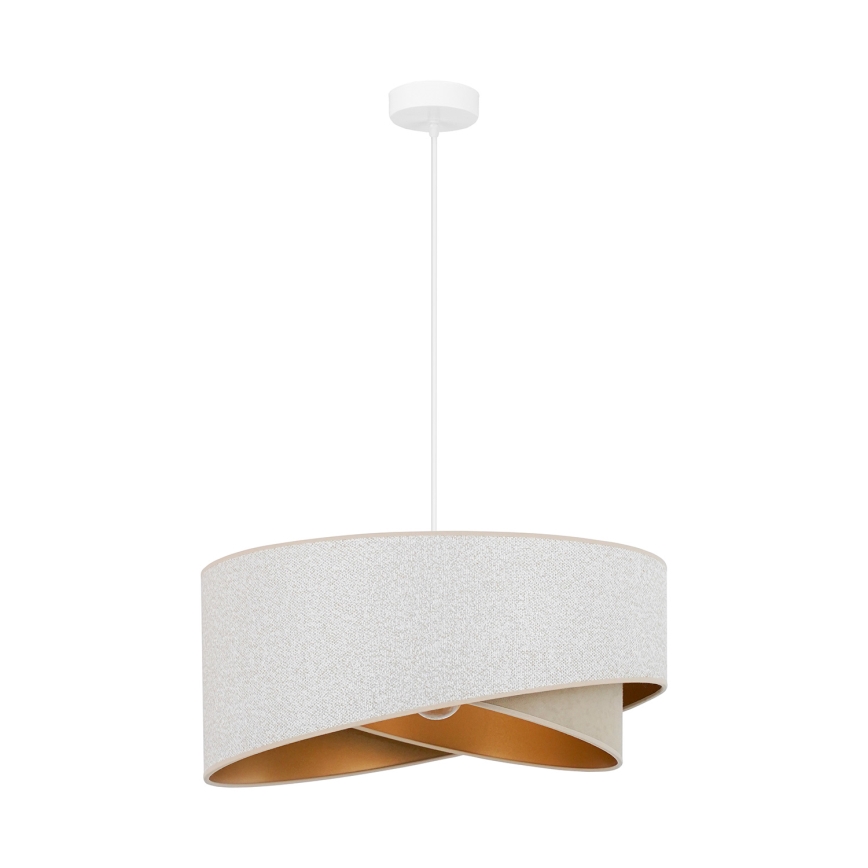 Brilagi - LED Hanglamp aan een koord LYRA 1xE27/15W/230V wit/beige/goud