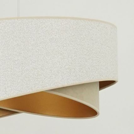 Brilagi - LED Hanglamp aan een koord LYRA 1xE27/15W/230V wit/beige/goud