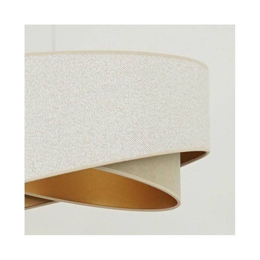 Brilagi - LED Hanglamp aan een koord LYRA 1xE27/15W/230V wit/beige/goud