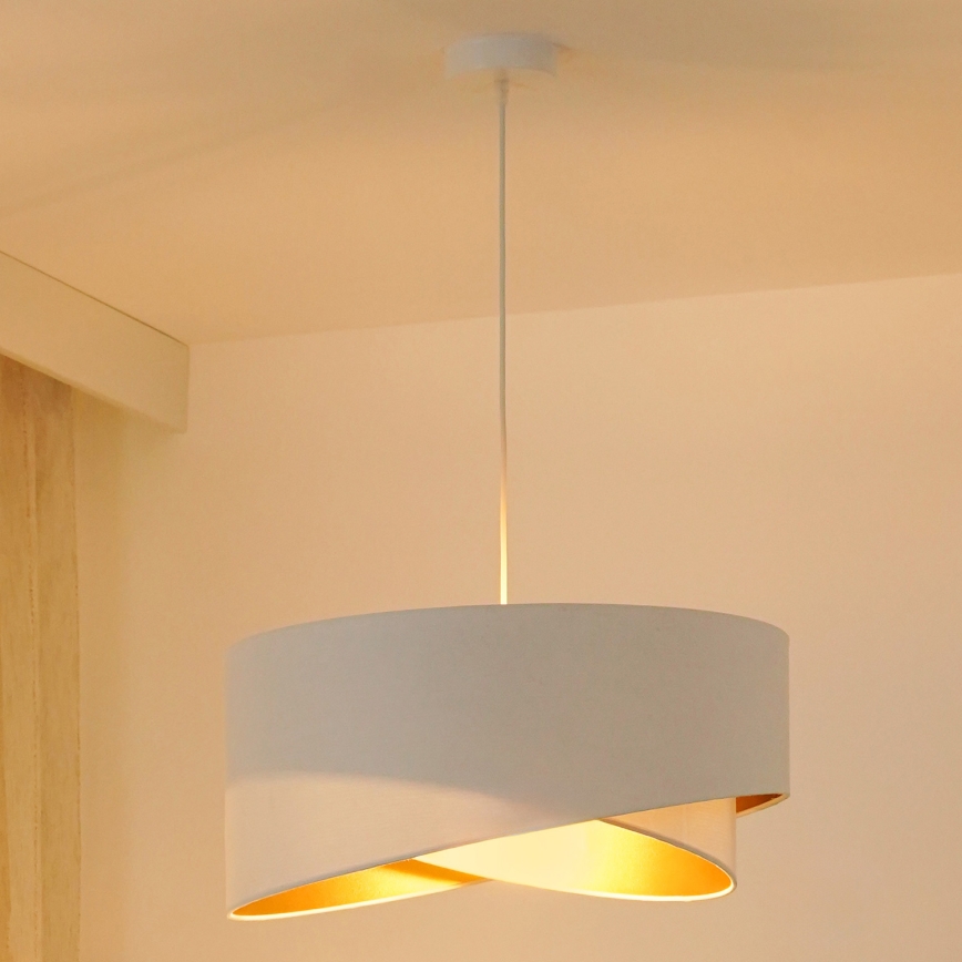 Brilagi - LED Hanglamp aan een koord LYRA 1xE27/15W/230V wit/goud