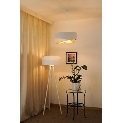 Brilagi - LED Hanglamp aan een koord LYRA 1xE27/15W/230V wit/goud