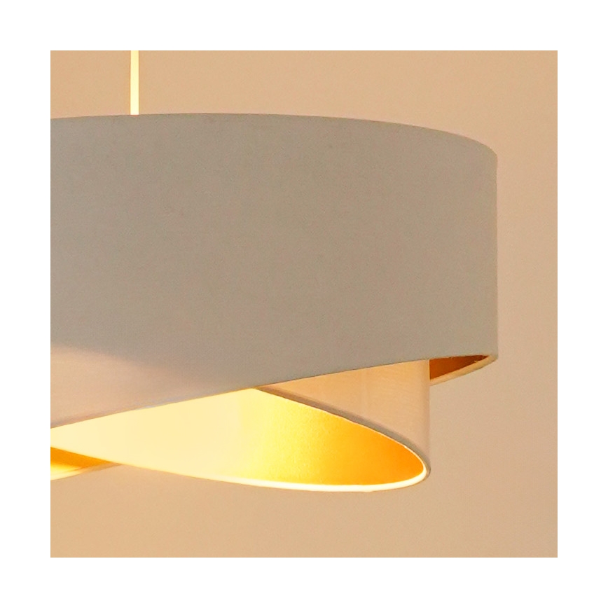 Brilagi - LED Hanglamp aan een koord LYRA 1xE27/15W/230V wit/goud