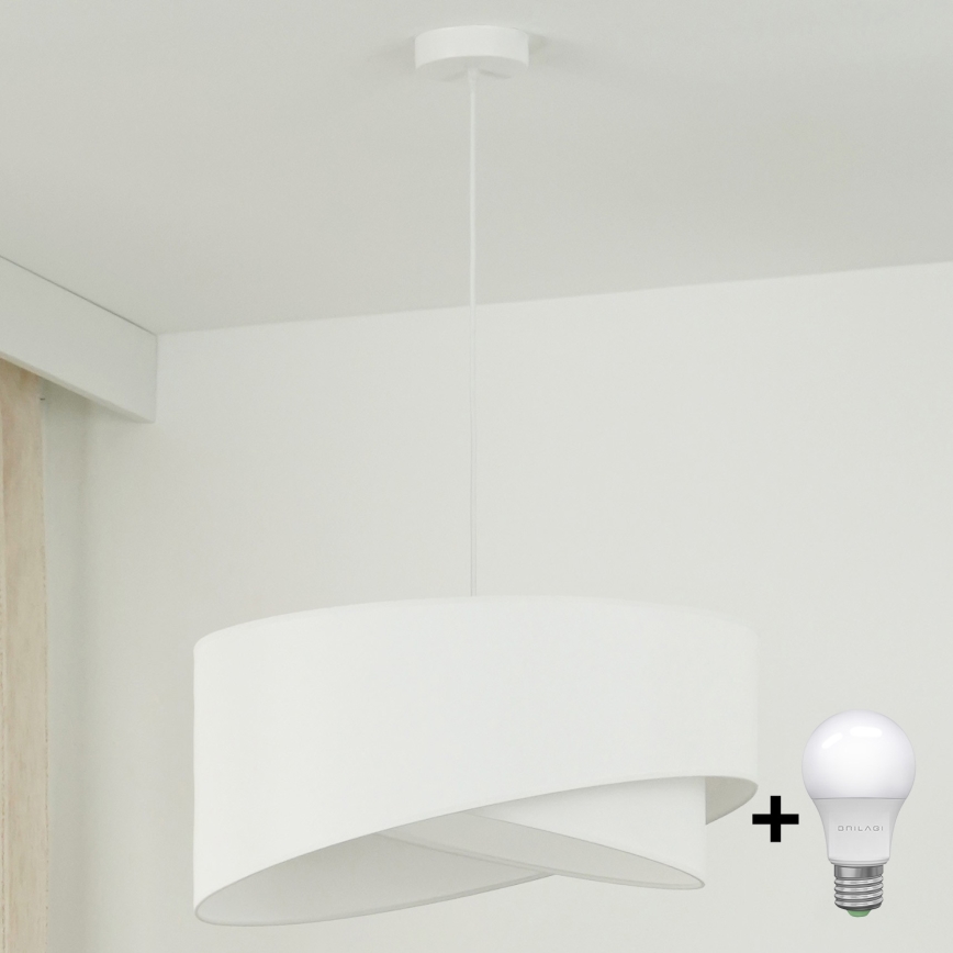 Brilagi - LED Hanglamp aan een koord LYRA 1xE27/15W/230V wit