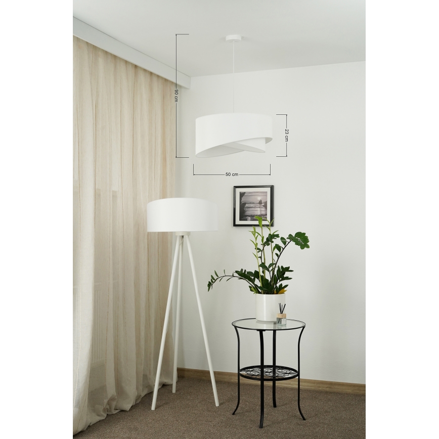 Brilagi - LED Hanglamp aan een koord LYRA 1xE27/15W/230V wit