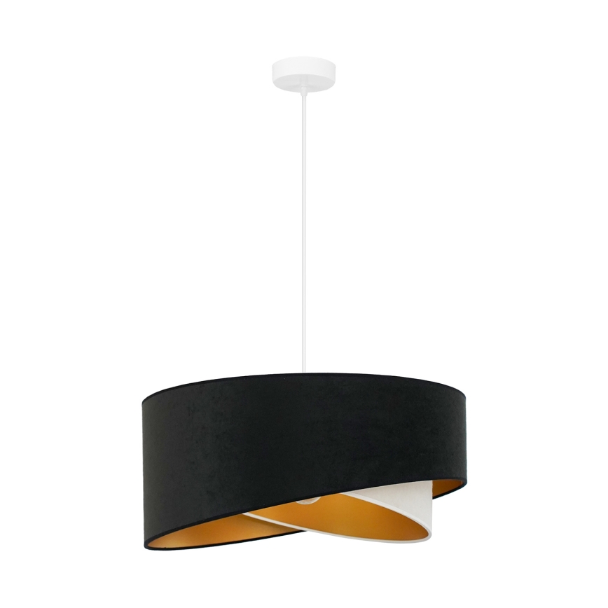 Brilagi - LED Hanglamp aan een koord LYRA 1xE27/15W/230V zwart/crème/goud