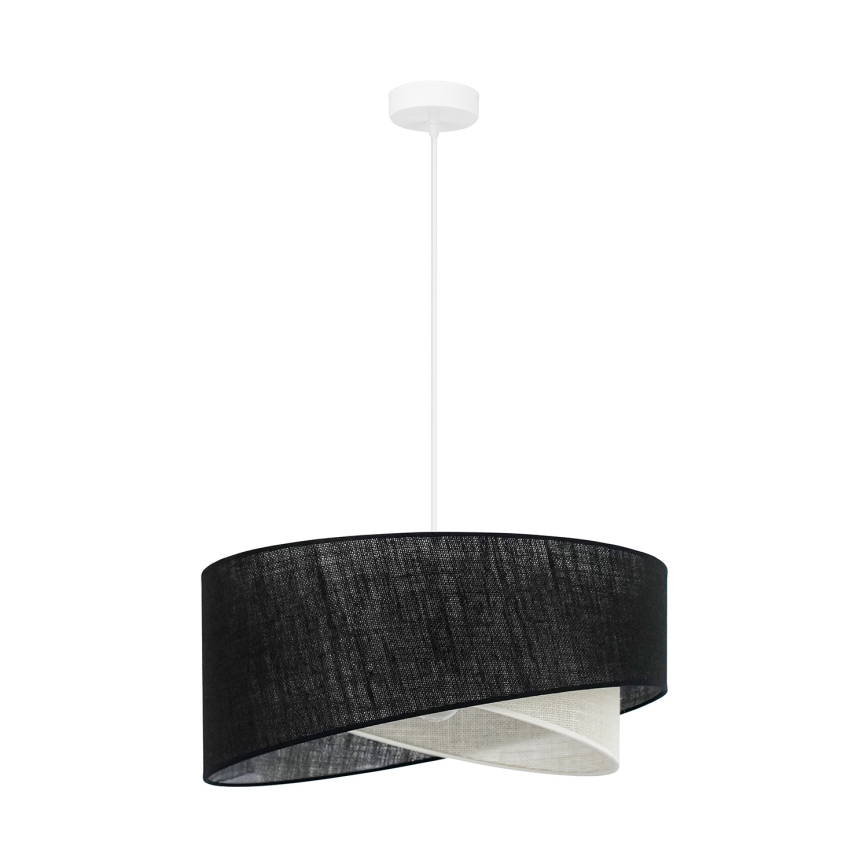 Brilagi - LED Hanglamp aan een koord LYRA 1xE27/15W/230V zwart/crème