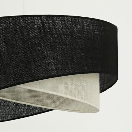 Brilagi - LED Hanglamp aan een koord LYRA 1xE27/15W/230V zwart/crème