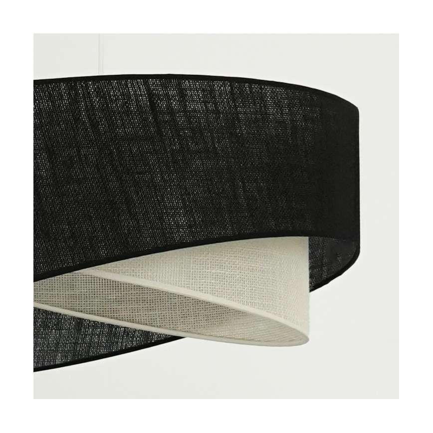 Brilagi - LED Hanglamp aan een koord LYRA 1xE27/15W/230V zwart/crème