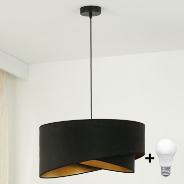Brilagi - LED Hanglamp aan een koord LYRA 1xE27/15W/230V zwart/goud