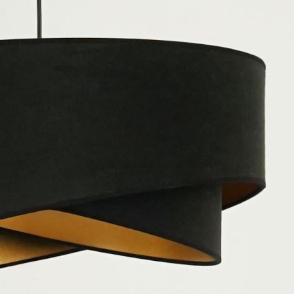 Brilagi - LED Hanglamp aan een koord LYRA 1xE27/15W/230V zwart/goud