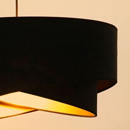 Brilagi - LED Hanglamp aan een koord LYRA 1xE27/15W/230V zwart/goud