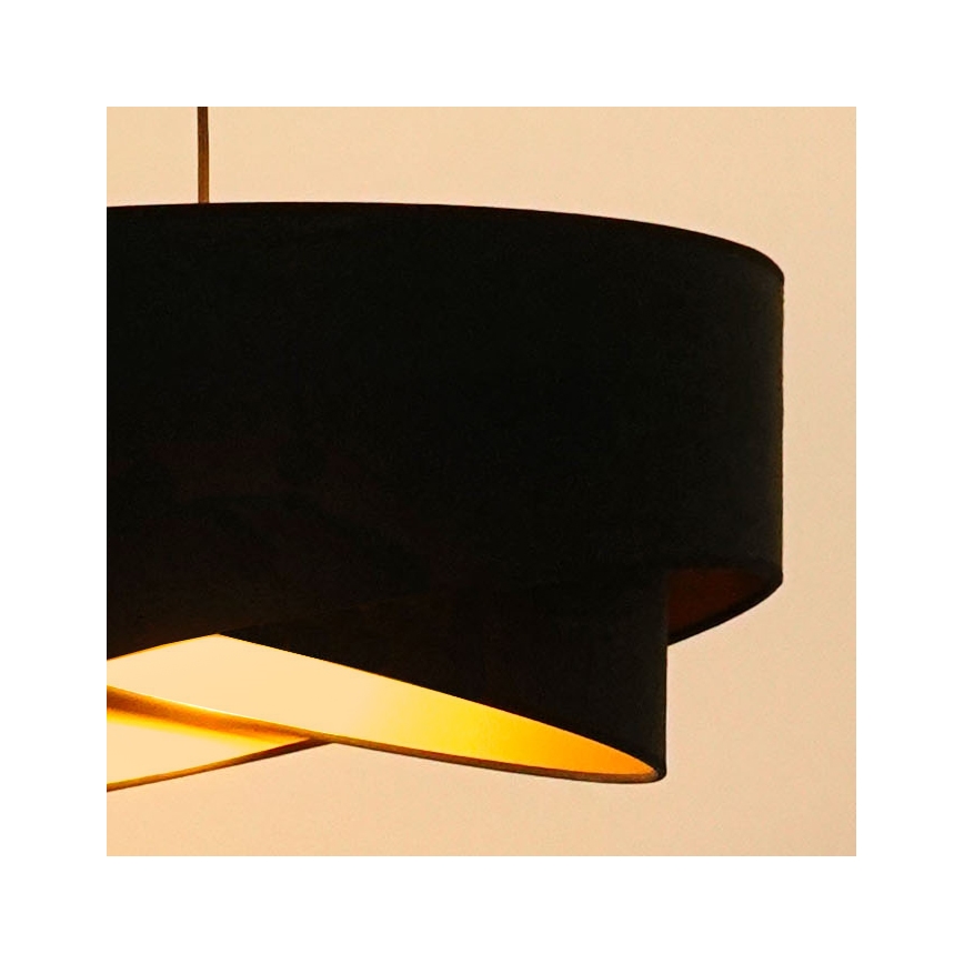 Brilagi - LED Hanglamp aan een koord LYRA 1xE27/15W/230V zwart/goud