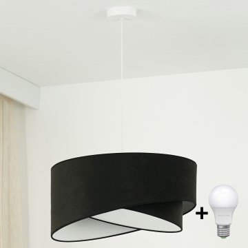 Brilagi - LED Hanglamp aan een koord LYRA 1xE27/15W/230V zwart/wit
