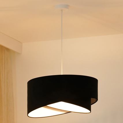 Brilagi - LED Hanglamp aan een koord LYRA 1xE27/15W/230V zwart/wit