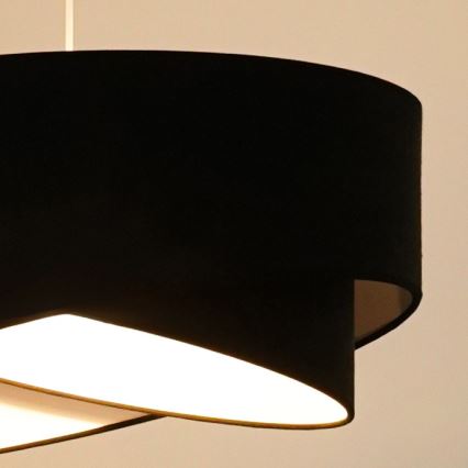 Brilagi - LED Hanglamp aan een koord LYRA 1xE27/15W/230V zwart/wit