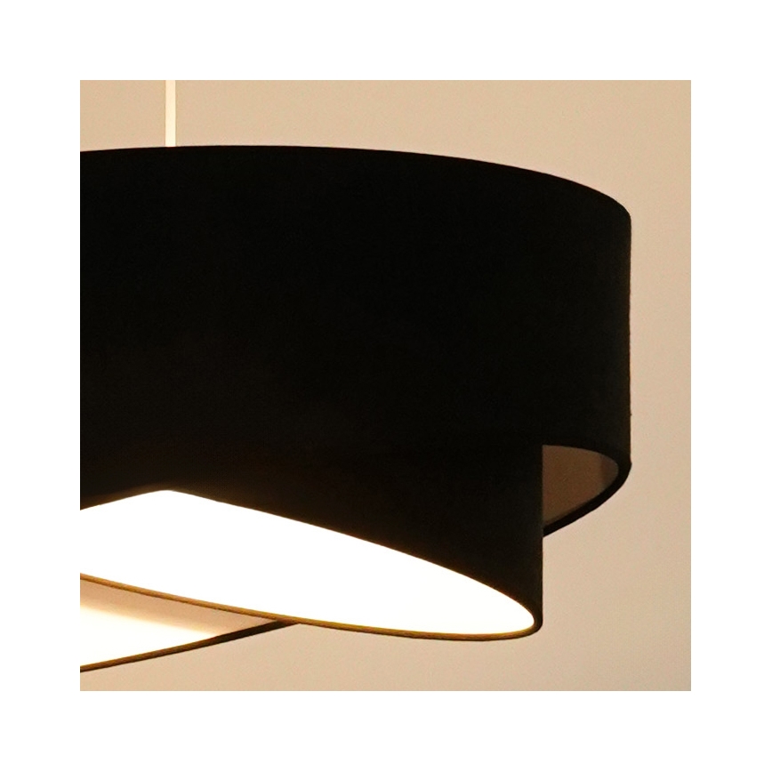 Brilagi - LED Hanglamp aan een koord LYRA 1xE27/15W/230V zwart/wit