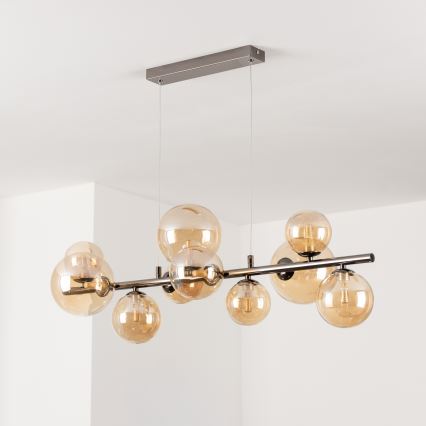 Brilagi - LED Hanglamp aan een koord MILLA 10xG9/3W/230V glanzend chroom/goud