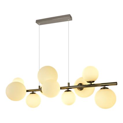 Brilagi - LED Hanglamp aan een koord MILLA 10xG9/3W/230V glanzend chroom/wit