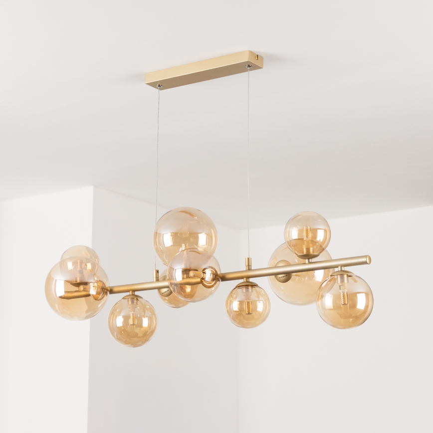 Brilagi - LED Hanglamp aan een koord MILLA 10xG9/3W/230V goud