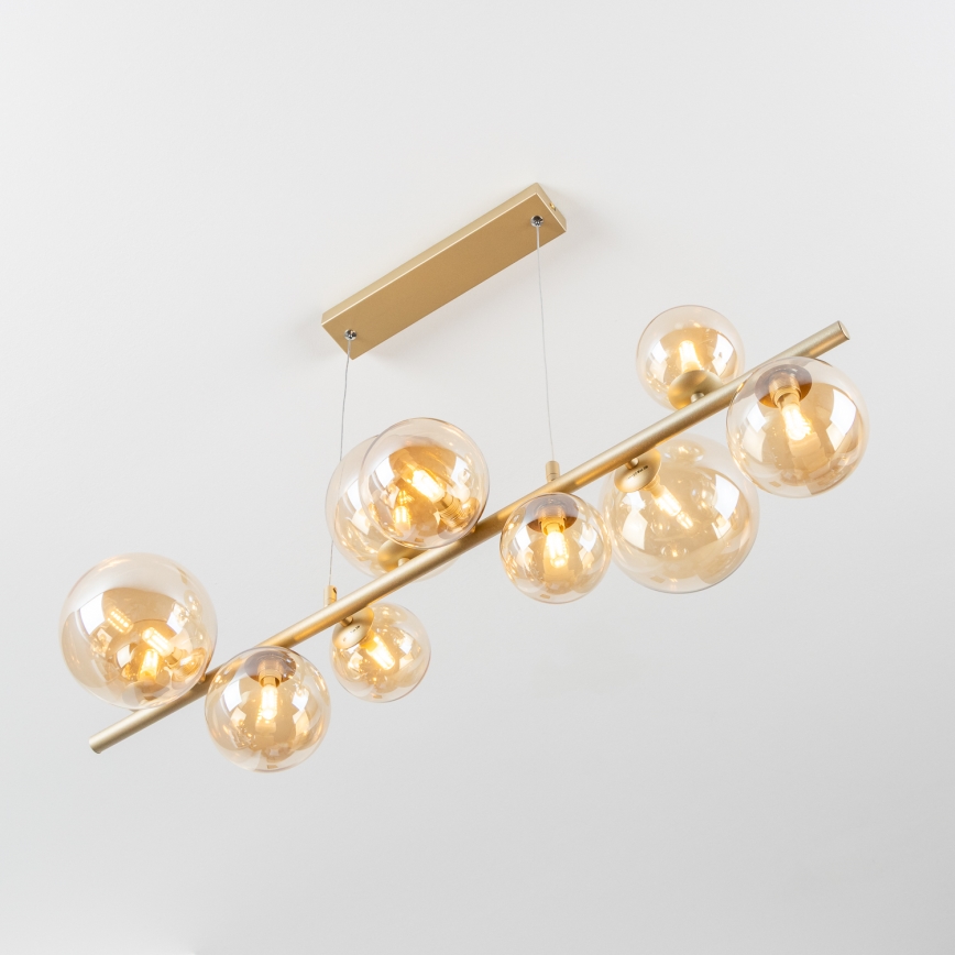 Brilagi - LED Hanglamp aan een koord MILLA 10xG9/3W/230V goud
