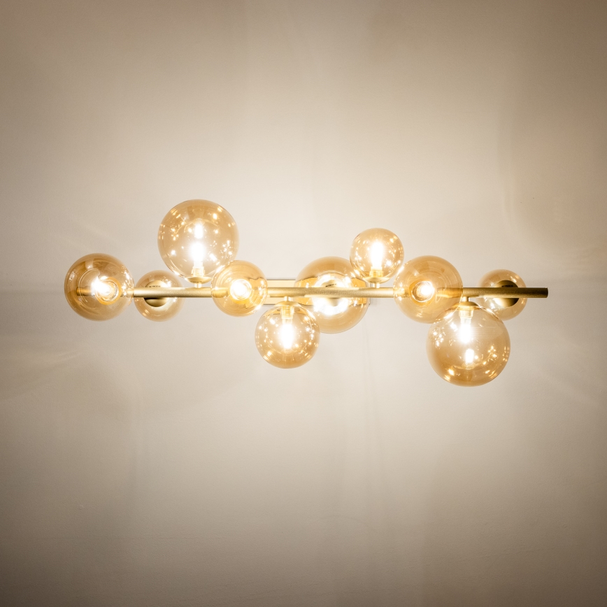 Brilagi - LED Hanglamp aan een koord MILLA 10xG9/3W/230V goud