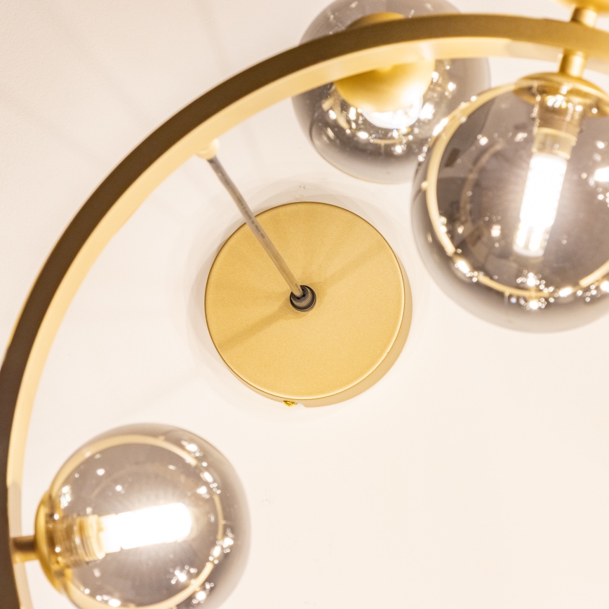 Brilagi - LED Hanglamp aan een koord MILLA 15xG9/3W/230V goud/gerookt