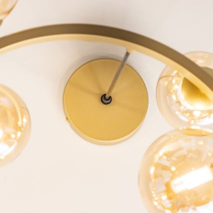 Brilagi - LED Hanglamp aan een koord MILLA 15xG9/3W/230V goud