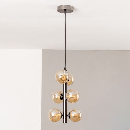 Brilagi - LED Hanglamp aan een koord MILLA 6xG9/3W/230V glanzend chroom/goud