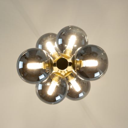 Brilagi - LED Hanglamp aan een koord MILLA 6xG9/3W/230V goud/gerookt