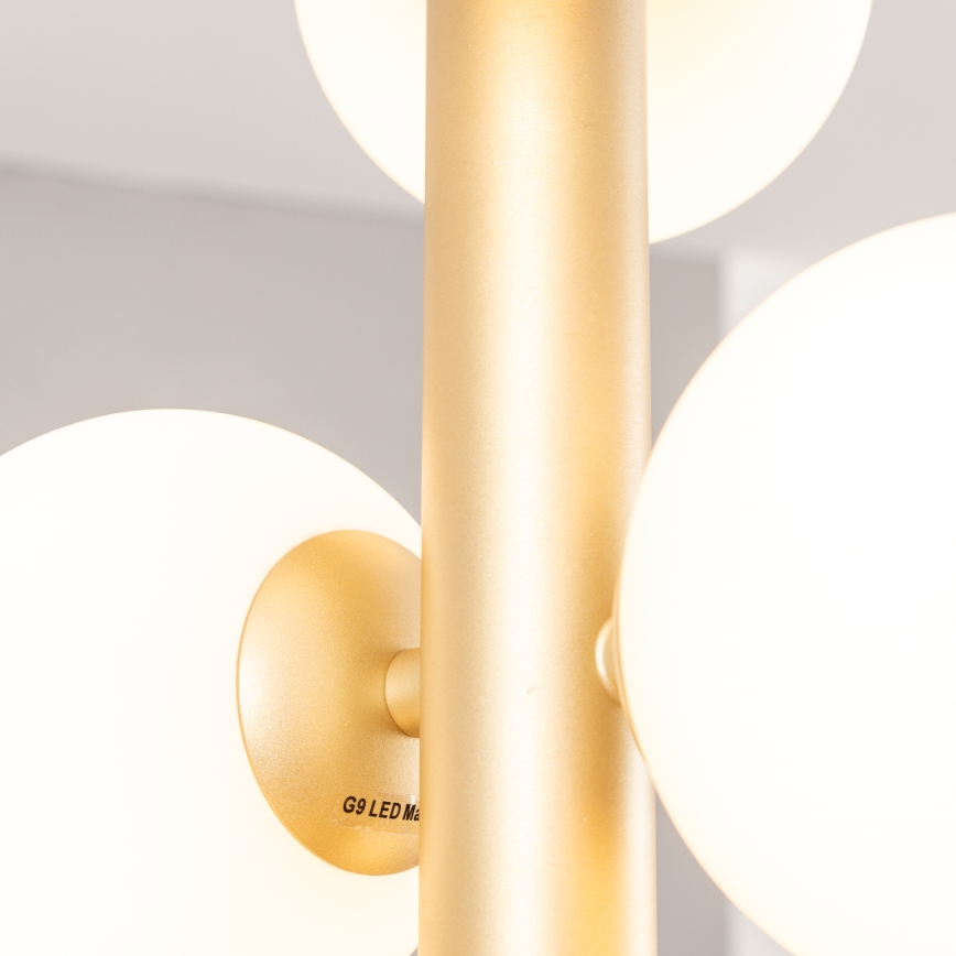 Brilagi - LED Hanglamp aan een koord MILLA 6xG9/3W/230V goud/wit