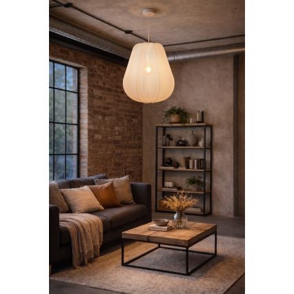 Brilagi - LED-hanglamp aan kabel ARVEN 1xE27/8W/230V Ø 37 cm wit