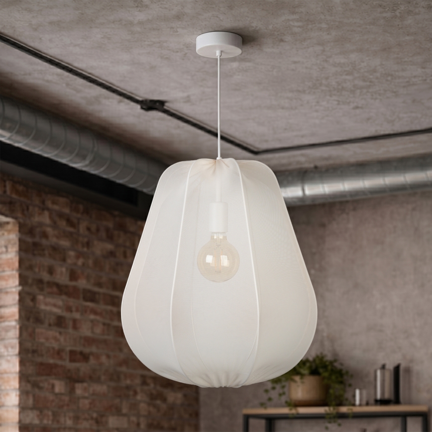Brilagi - LED-hanglamp aan kabel ARVEN 1xE27/8W/230V Ø 37 cm wit