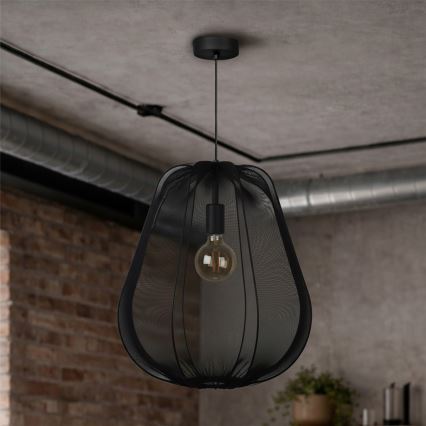 Brilagi - LED-hanglamp aan kabel ARVEN 1xE27/8W/230V Ø 37 cm zwart